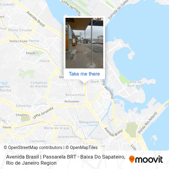 Avenida Brasil | Passarela BRT - Baixa Do Sapateiro map