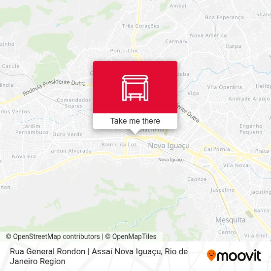 Rua General Rondon | Assaí Nova Iguaçu map