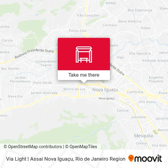 Via Light | Assaí Nova Iguaçu map