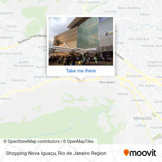 Shopping Nova Iguaçu map
