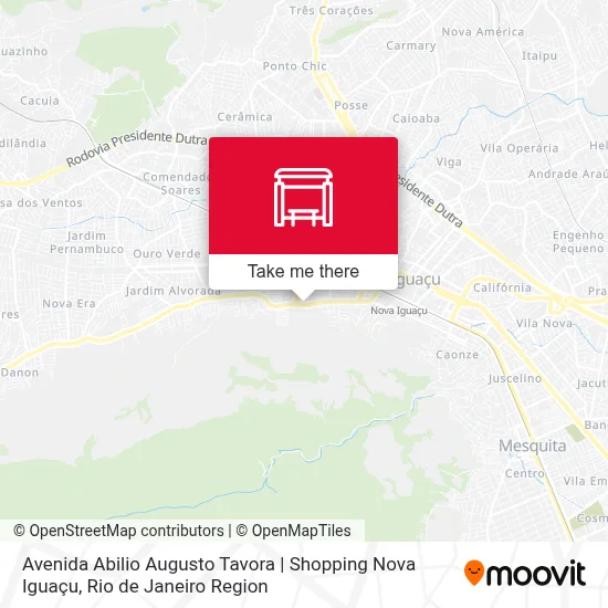 Avenida Abilio Augusto Tavora | Shopping Nova Iguaçu map