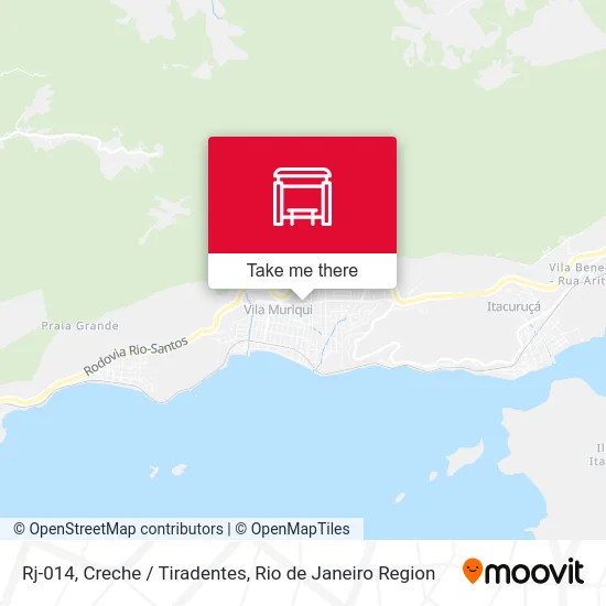 Rj-014, Creche / Tiradentes map