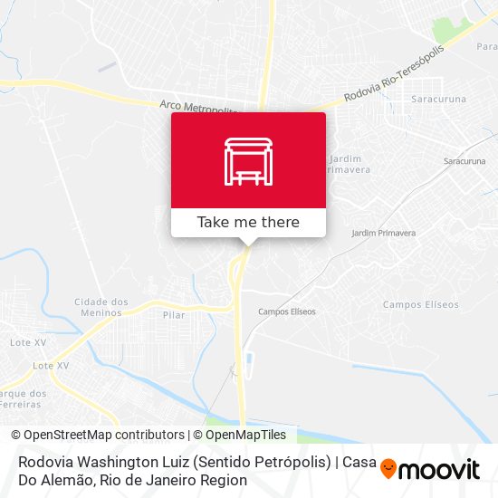 Rodovia Washington Luiz (Sentido Petrópolis) | Casa Do Alemão map