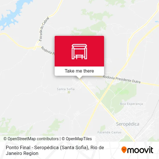 Ponto Final - Seropédica (Santa Sofia) map