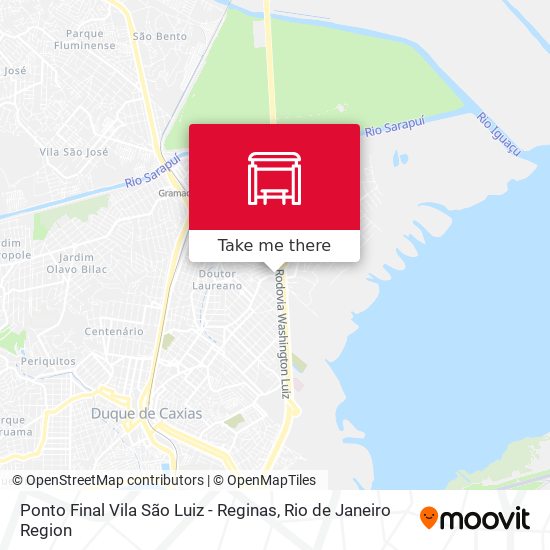 Ponto Final Vila São Luiz - Reginas map