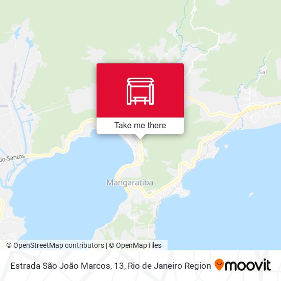 Estrada São João Marcos, 13 map