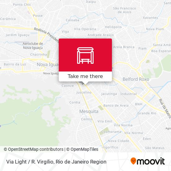 Via Light / R. Virgílio map