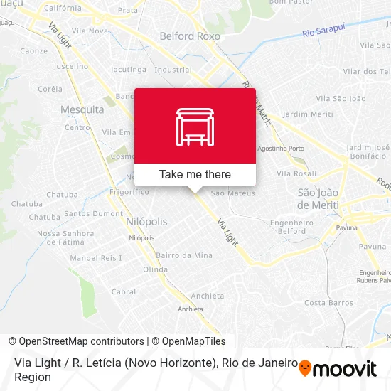 Via Light / R. Letícia (Novo Horizonte) map