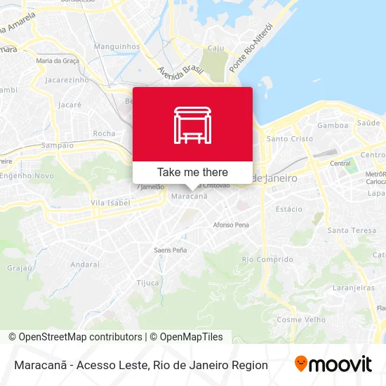 Maracanã - Acesso Leste map