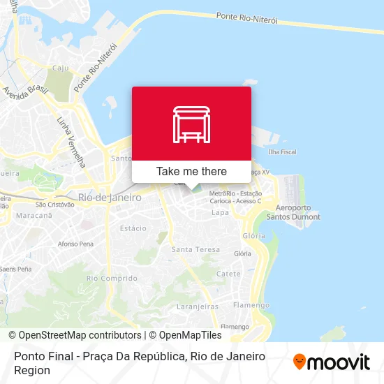 Ponto Final - Praça Da República map