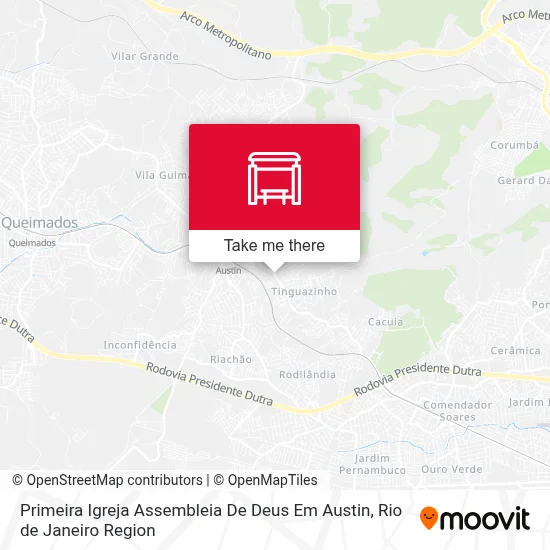 Primeira Igreja Assembleia De Deus Em Austin map