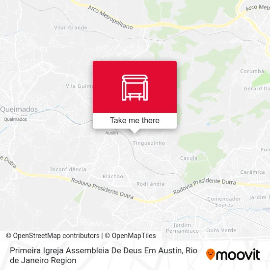 Primeira Igreja Assembleia De Deus Em Austin map