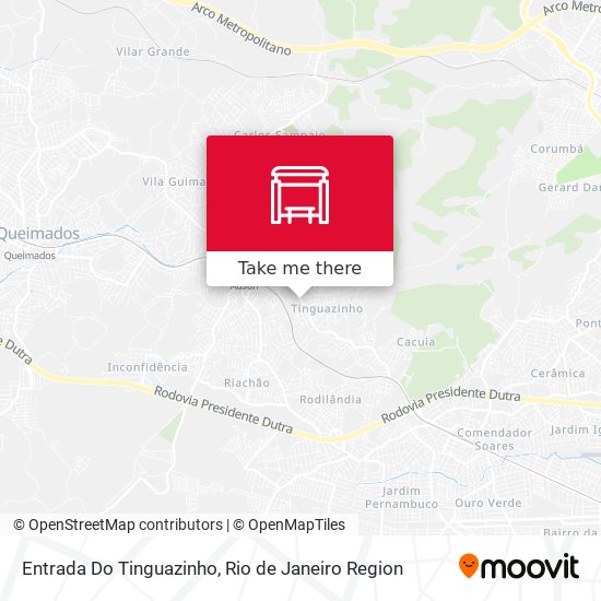 Entrada Do Tinguazinho map