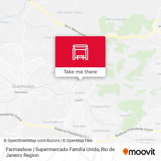 Mapa Farmashow | Supermercado Família Unida