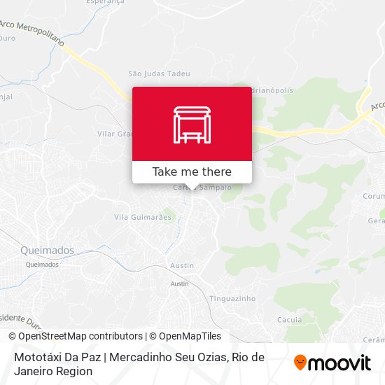 Mapa Mototáxi Da Paz | Mercadinho Seu Ozias