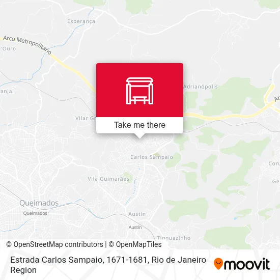 Estrada Carlos Sampaio, 1671-1681 map