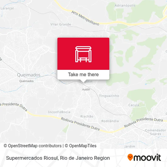 Supermercados Riosul map