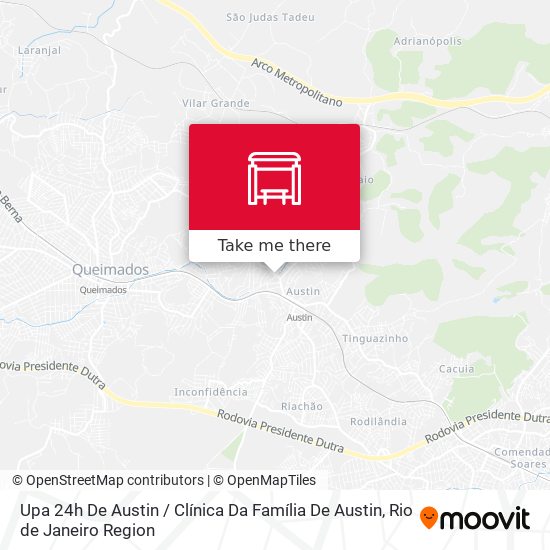 Mapa Upa 24h De Austin / Clínica Da Família De Austin