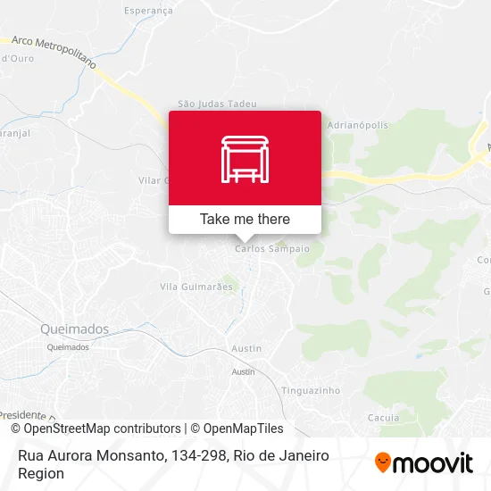 Rua Aurora Monsanto, 134-298 map