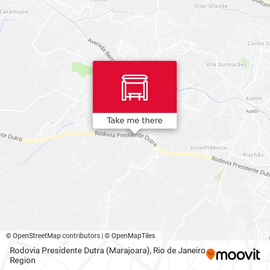 Rodovia Presidente Dutra (Marajoara) map