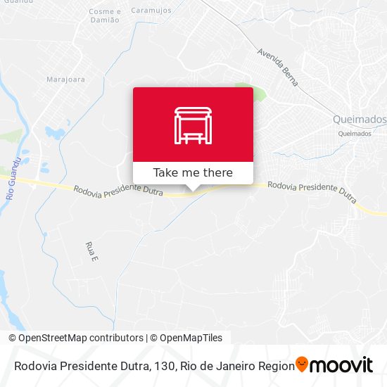 Rodovia Presidente Dutra, 130 map