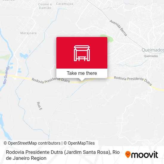 Rodovia Presidente Dutra (Jardim Santa Rosa) map