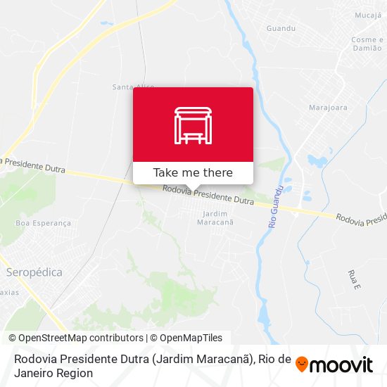 Rodovia Presidente Dutra (Jardim Maracanã) map