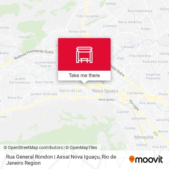 Rua General Rondon | Assaí Nova Iguaçu map