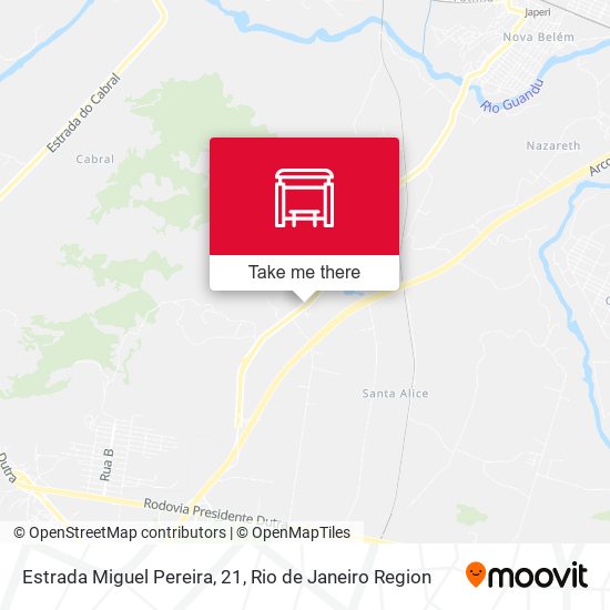 Estrada Miguel Pereira, 21 map