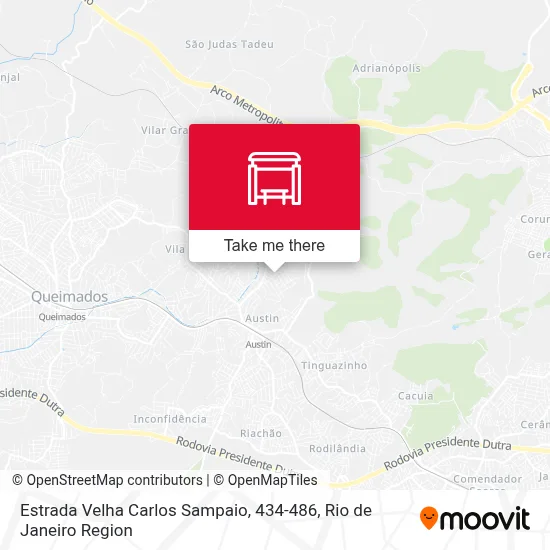Estrada Velha Carlos Sampaio, 434-486 map