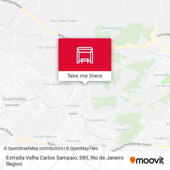 Estrada Velha Carlos Sampaio, 580 map