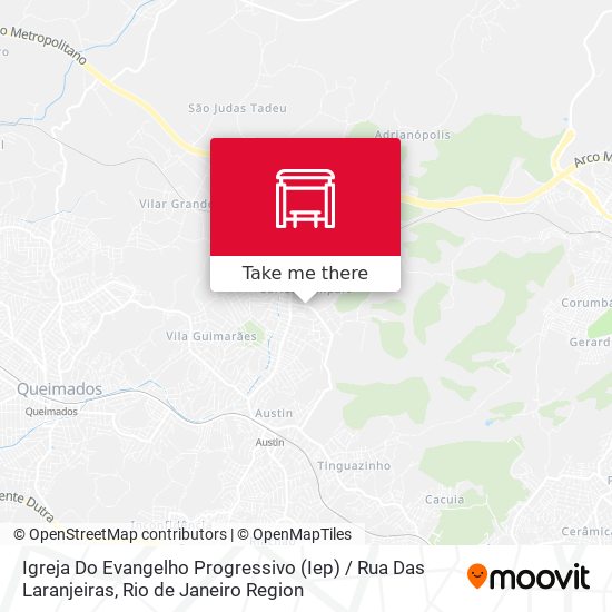 Igreja Do Evangelho Progressivo (Iep) / Rua Das Laranjeiras map