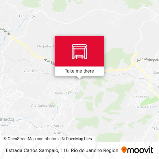 Estrada Carlos Sampaio, 116 map