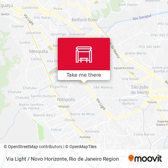 Via Light / Novo Horizonte map