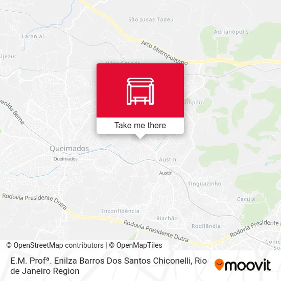 E.M. Profª. Enilza Barros Dos Santos Chiconelli map