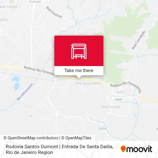 Rodovia Santos Dumont | Entrada De Santa Dalila map