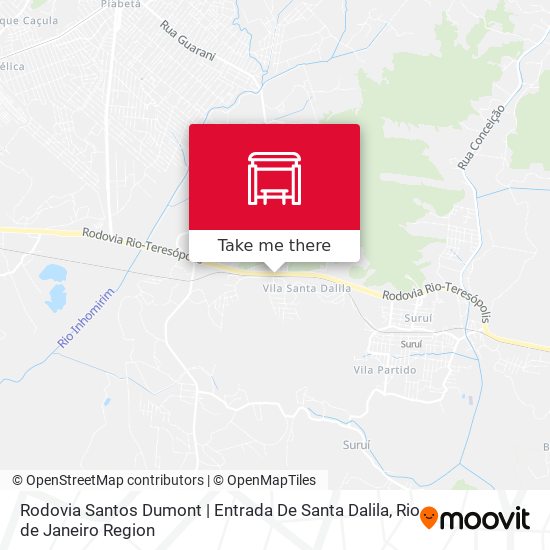 Rodovia Santos Dumont | Entrada De Santa Dalila map