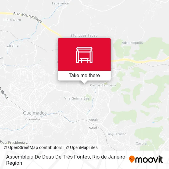 Assembleia De Deus De Três Fontes map