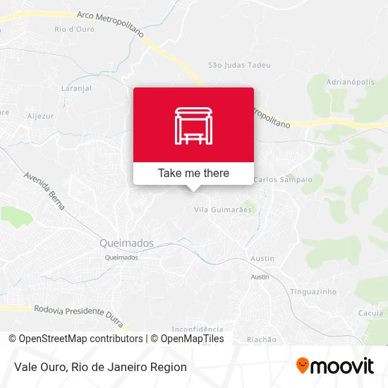 Vale Ouro map