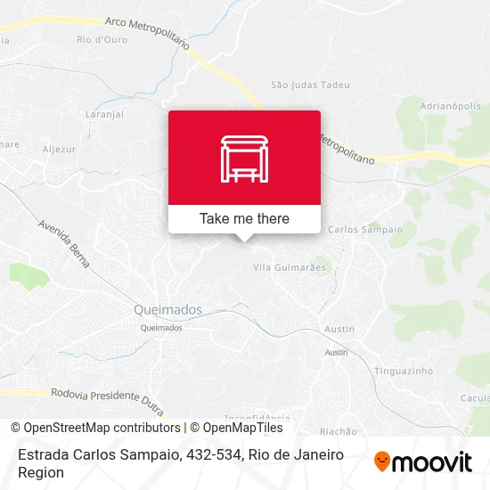 Estrada Carlos Sampaio, 432-534 map