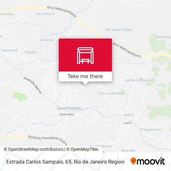 Estrada Carlos Sampaio, 65 map