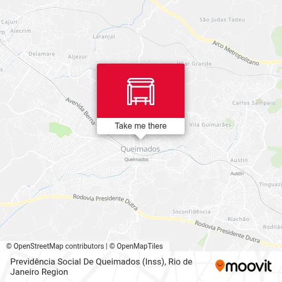 Previdência Social De Queimados (Inss) map