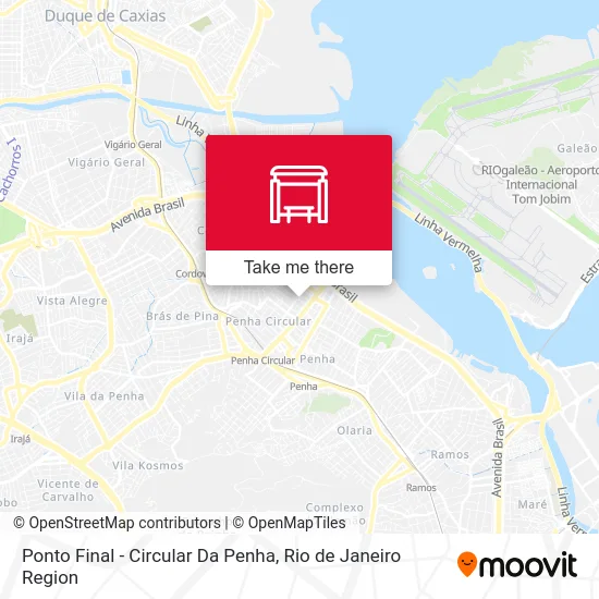 Ponto Final - Circular Da Penha map