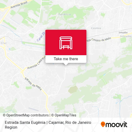 Estrada Santa Eugênia | Cajamar map
