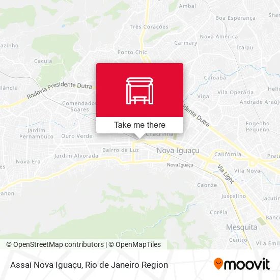 Assaí Nova Iguaçu map