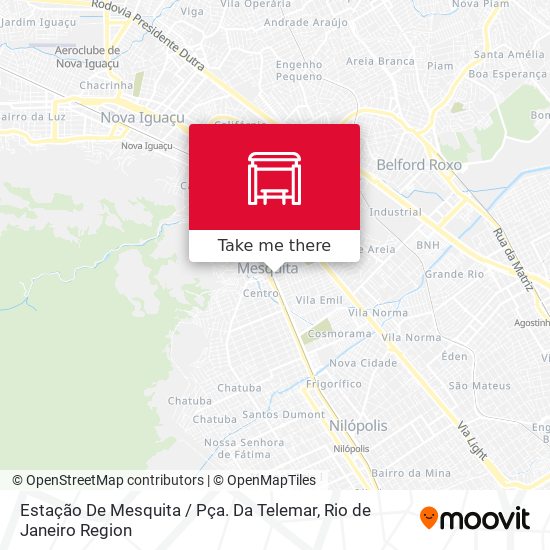 Estação De Mesquita / Pça. Da Telemar map