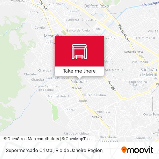 Supermercado Cristal map