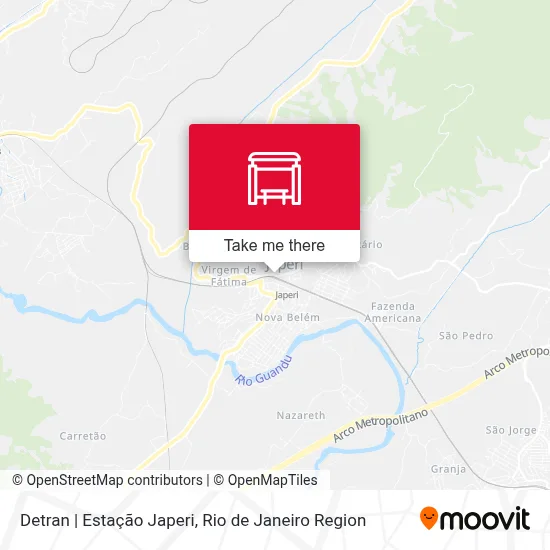 Detran | Estação Japeri map