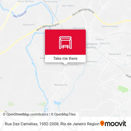 Rua Das Camélias, 1952-2008 map