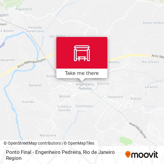 Ponto Final - Engenheiro Pedreira map